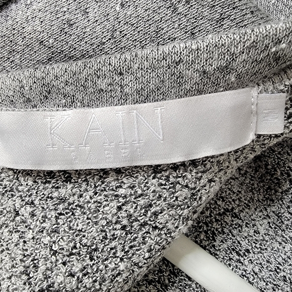 KAIN Boucle Terry Churchill Sweatshirt Mini Dress Gray Long Sleeves Women Medium - Picture 8 of 13
